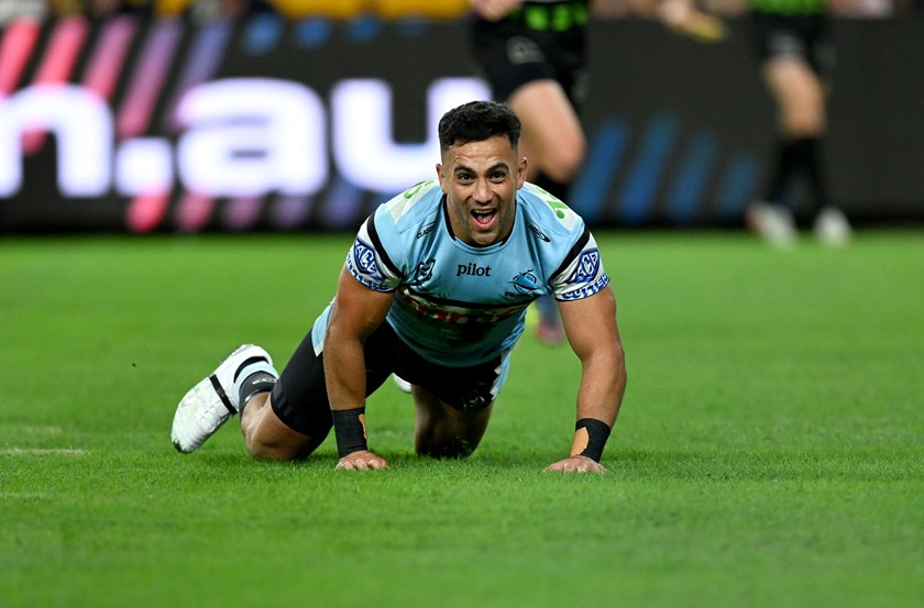 KL Iro has scored nine tries in eight games for the Sharks this year.