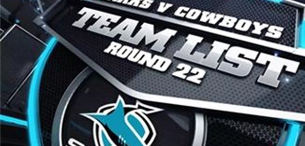 RD 22 TEAM LIST | Sharks v Cowboys