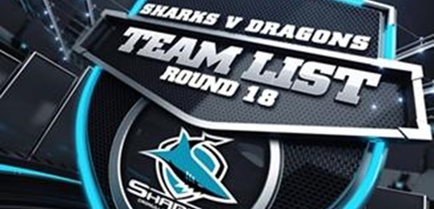Rd 18 Team List | Sharks