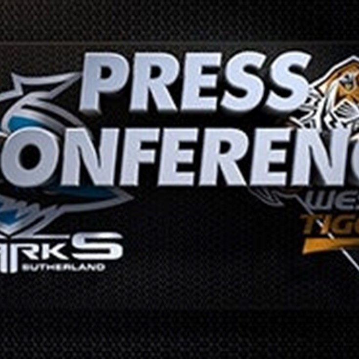 Sharks v Tigers Rd 17 (Press Conference)