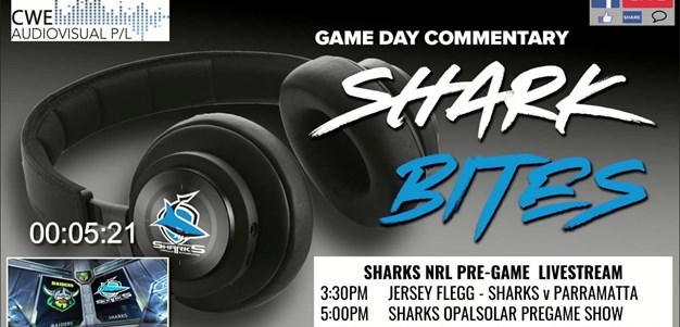 Sharks GameDay LiveStream Replay- JERSEY FLEGG - SHARKS v PARRAMATTA