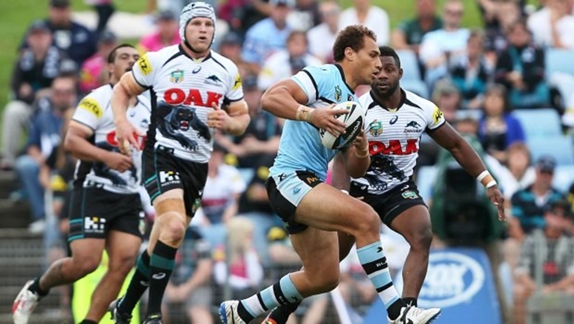 Digital Image by Robb Cox ©nrlphotos.com: Sam Tagataese :NRL Rugby League - Round 8; Sharks V Panthers