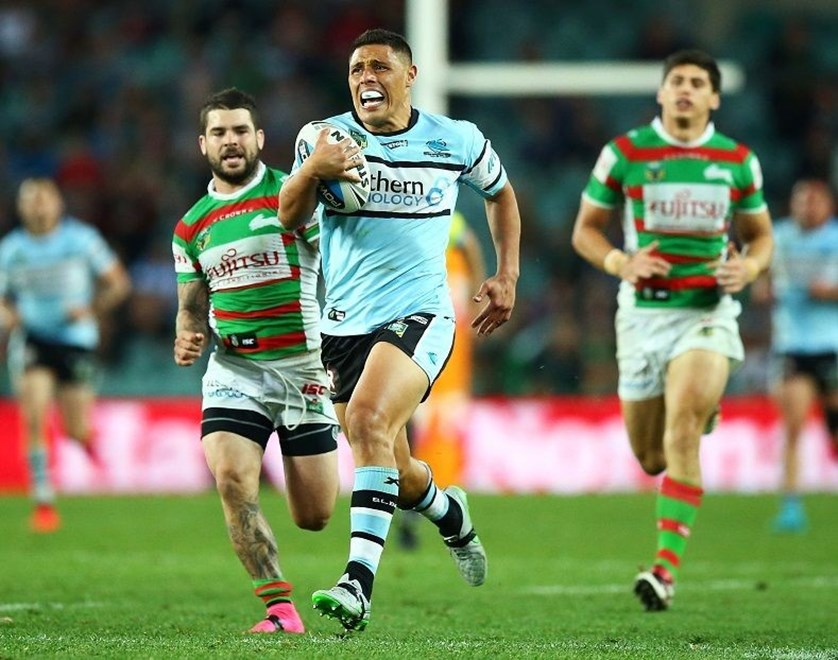 : NRL week one finals match between the Rabbitohs and the Sharks at Alianz Stadium on September 13, 2015 in Sydney, Australia. Digital Image by Mark Nolan.