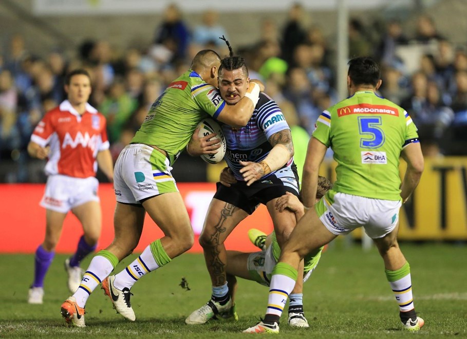 Competition - NRLRound - 22Teams â Sharks V RaidersDate â  6th of August 2016Venue â Southern Cross Group StadiumPhotographer â CoxDescription â 