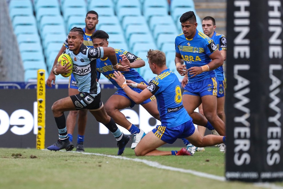 Competition - NYC. Round - Round 4. Teams - Parramatta Eels v Cronulla Sharks. Date - 25th of March 2017. Venue - ANZ Stadium