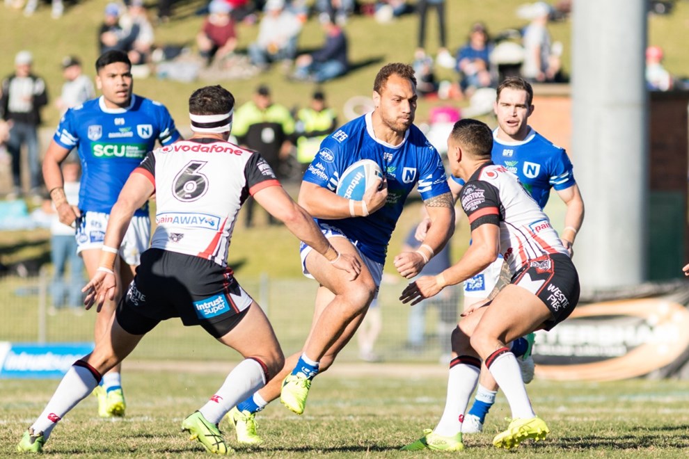 July 22, 2017 - Marrickville, New South Wales, Australia - Sam TAGATAESE of the Newtown Jets during the NSWRL Intrust Super Premiership Round 20 match between the Newtown Jets and the NZ Warriors at Henson Park in Marrickville, New South Wales. (Mario Facchini/mafphotography)