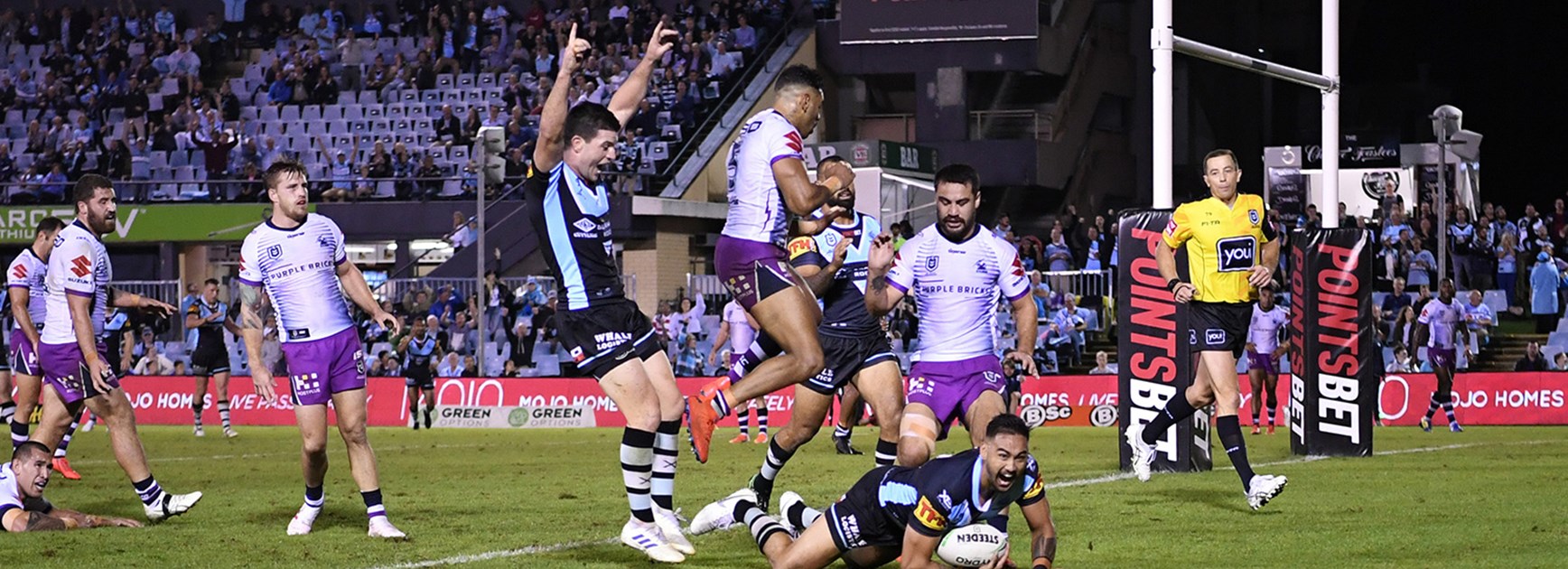 Sharks storm to a win over Melbourne