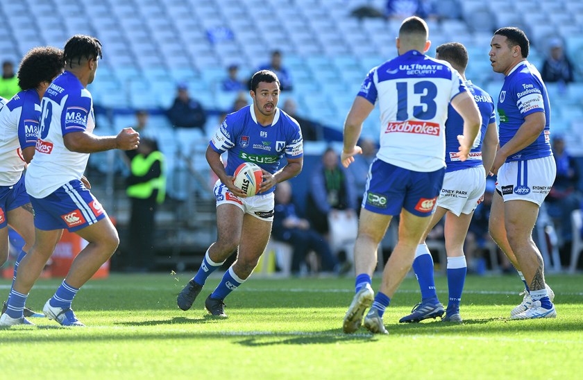 Braydon Trindall in action for the Newtown Jets