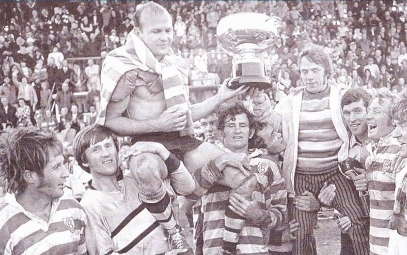 Hogan as skipper of the Sharks team to win the 1971 Endeavour Cup 