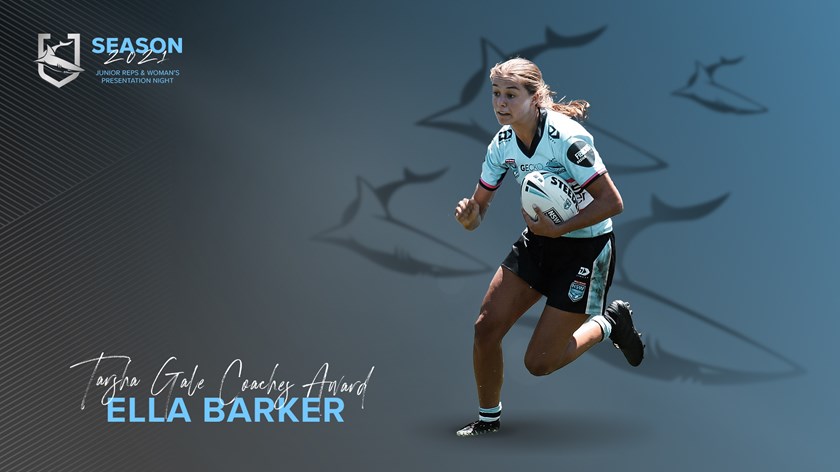 Cronulla Sharks Tarsha Gale Coaches Award - Ella Barker 