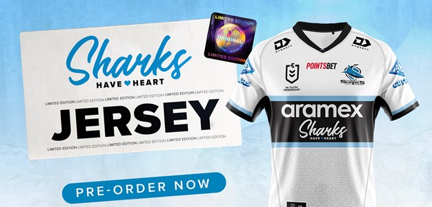 We have a winner! Sharks 2022 Charity Jersey now on sale