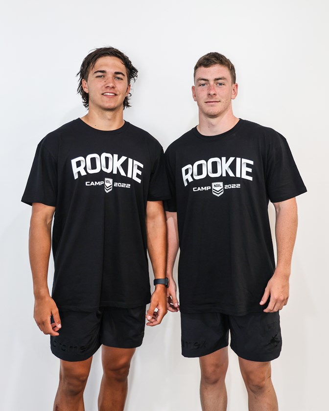 Sharks 'rookies' Ryan Rivett (left) and Kade Dykes
