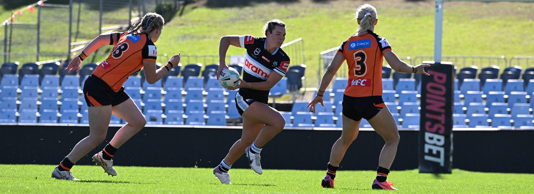 NRLW Sharks in strong trial hit out