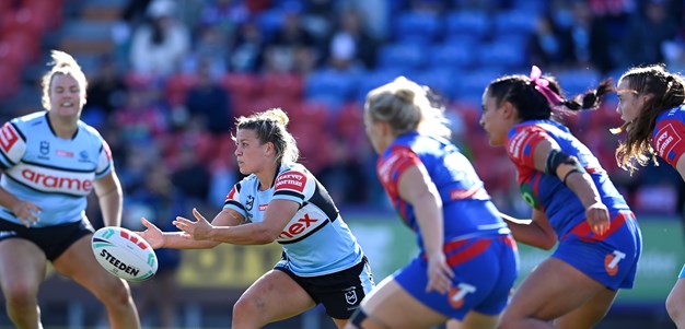 NRLW Knights beat gritty Sharks to make it four straight at home