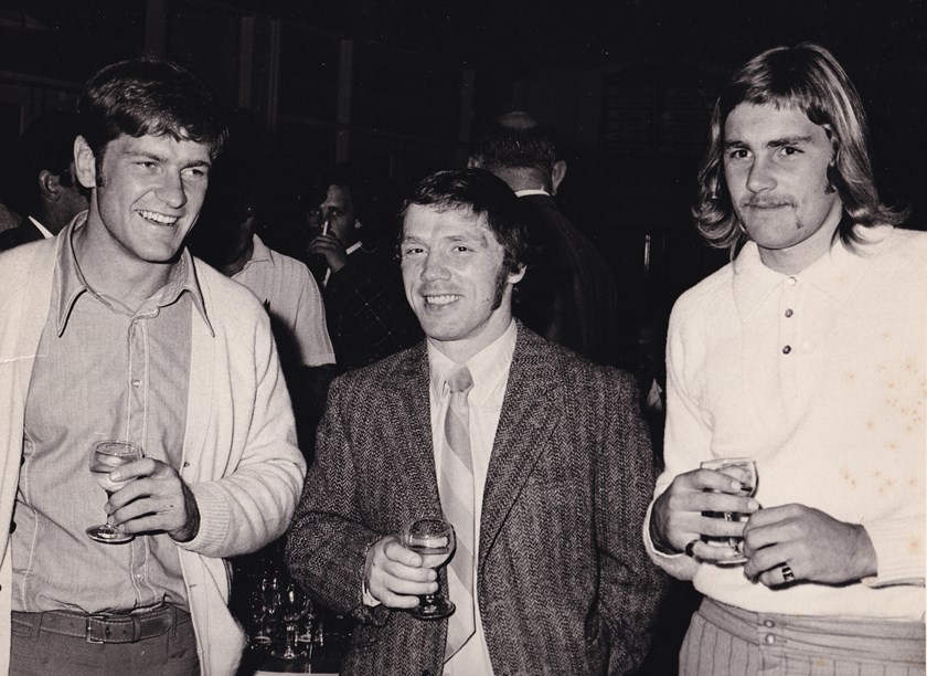 Dave Cooper (left) with Tommy Bishop and Greg Pierce 