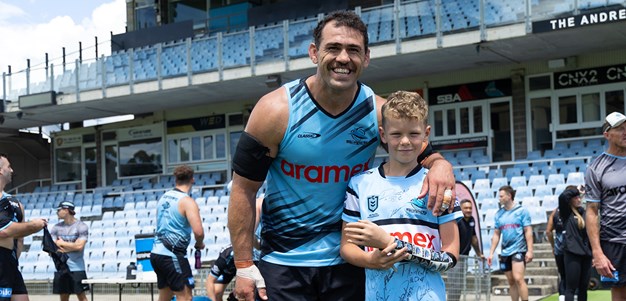 Little legend Jed receives special Sharks gift