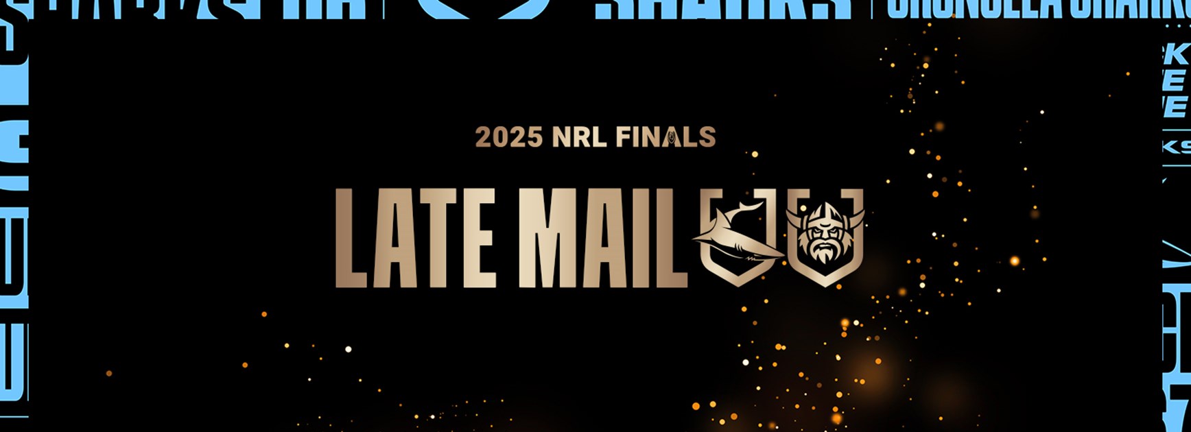 NRL Late Mail: Semi-Final v Raiders