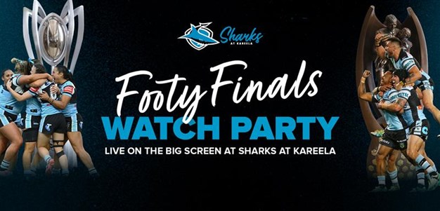 Footy Finals Watch Party - Sharks at Kareela