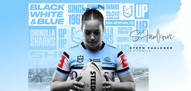 Breakout star Faulkner recommits to Sharks