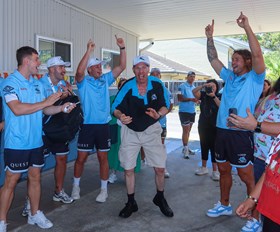 Sharks deliver joy in Christmas Blitz