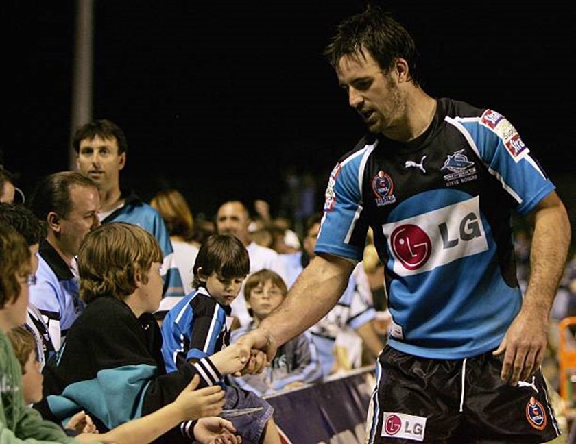 Bailey completes a lap of honour.