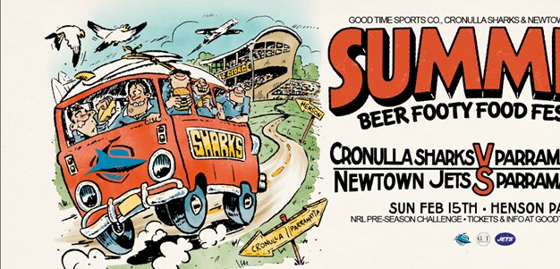 Summer Beer Footy Food Fest: Sharks v Eels