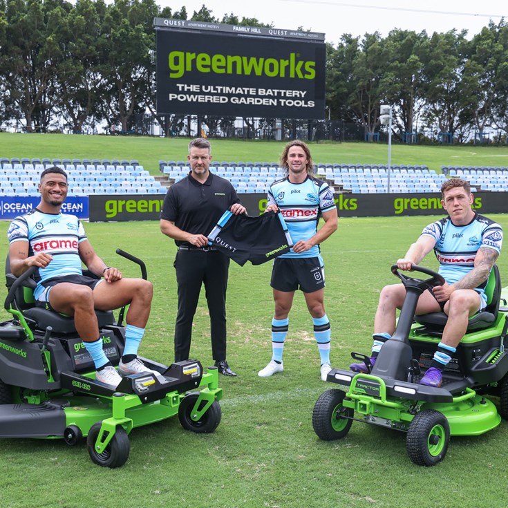 Greenworks powers up Sharks as NRL shorts sponsor