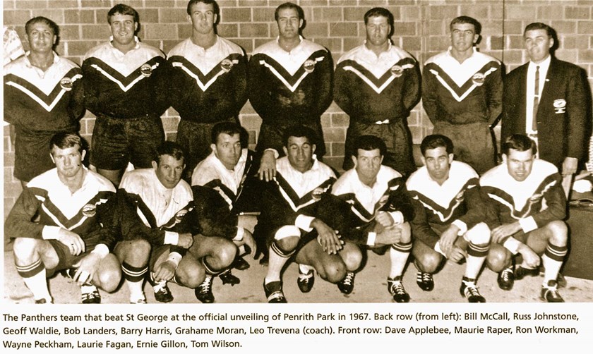 1967 Panthers squad featuring Maurie Raper (front row, second from left).