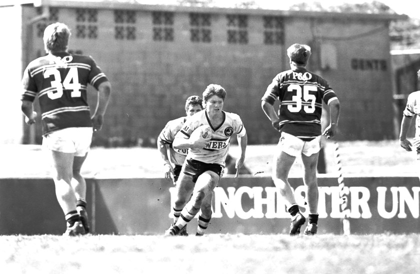 Nick Graham playing President's Cup on the day of his first-grade debut.