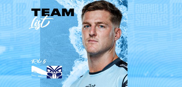 Team List Tuesday presented by Zambrero: Round 5 v Warriors