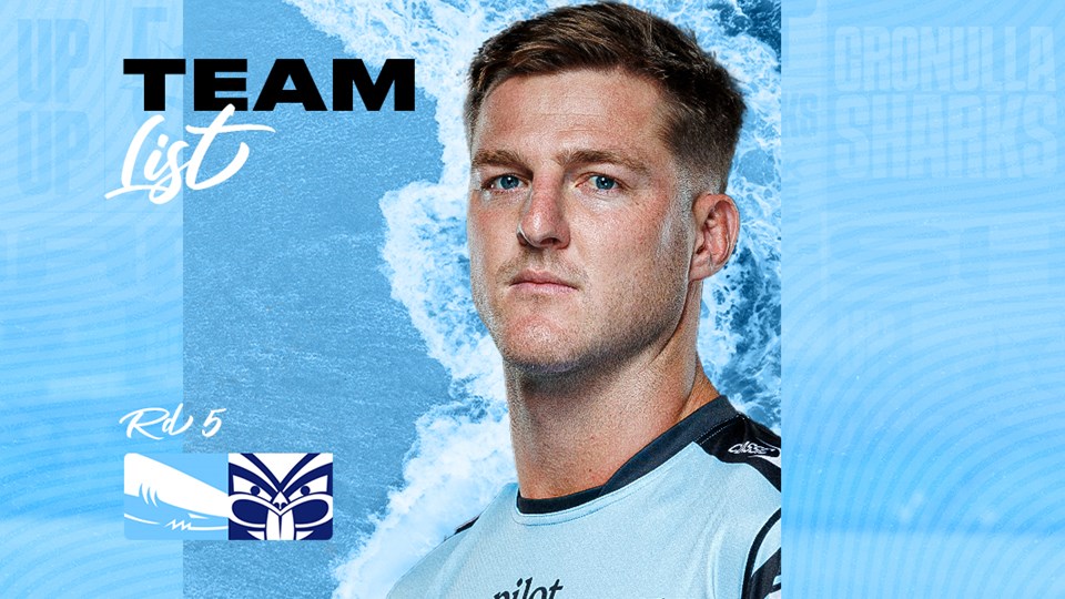 Team List Tuesday presented by Zambrero: Round 5 v Warriors