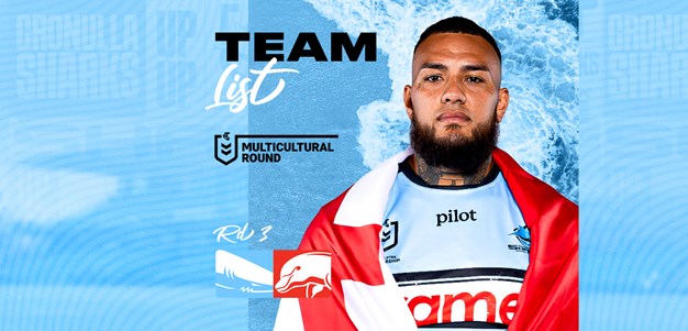 Team List Tuesday presented by Zambrero: Round 3 v Dolphins