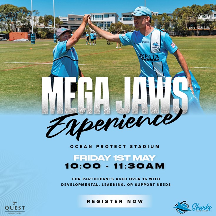 Register now for Mega Jaws All Ability Clinic