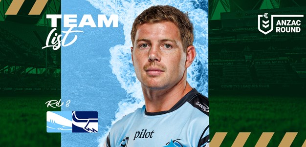 Team List Tuesday presented by Zambrero: Round 8 v Cowboys