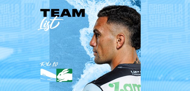 NRL Team List: Round 10 v Rabbitohs
