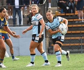 Three Sharks in action at Women's City-Country matches