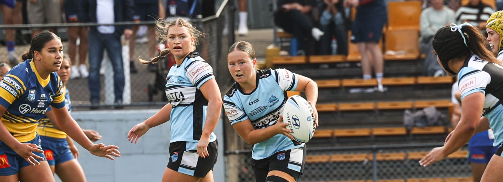 Three Sharks in action at Women's City-Country matches