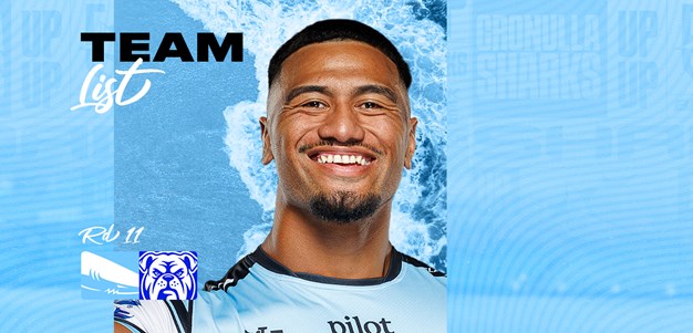 NRL Team List: Round 11 v Bulldogs