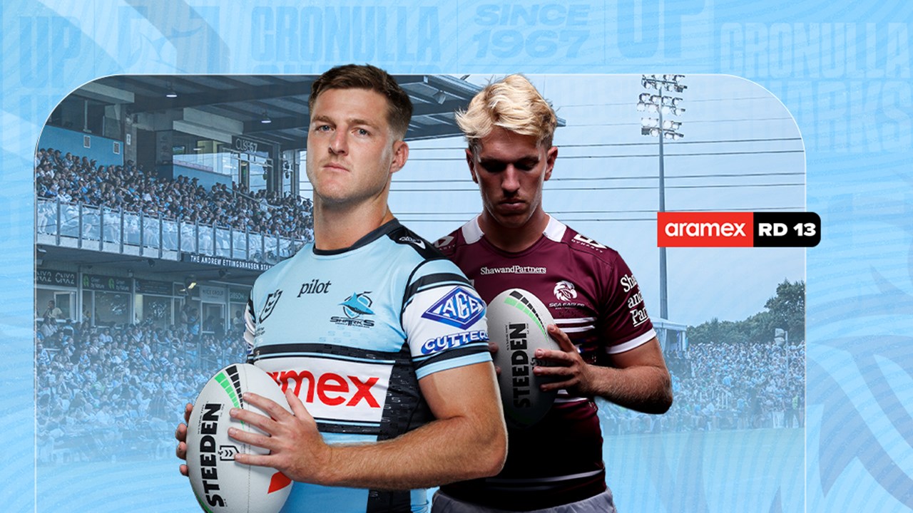 Sharks match preview graphic