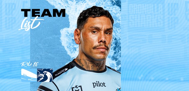 NRL Team List: Round 16 v Roosters