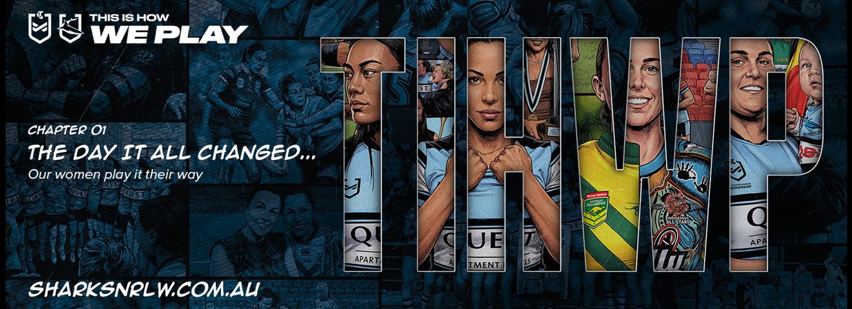 Sharks NRLW stars celebrated on new website