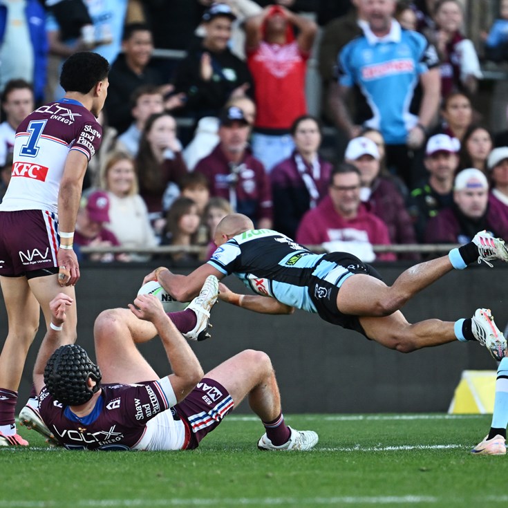 Cronulla crash Manly's party to keep the Steve Rogers Memorial Trophy