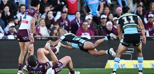 Cronulla crash Manly's party to keep the Steve Rogers Trophy