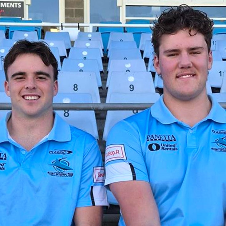 Young Sharks Curran and Challenor book Aussie Schoolboys tickets