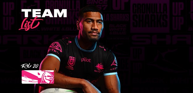 NRL Team List: Round 20 v Knights