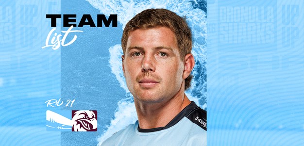 NRL Team List: Round 21 v Manly