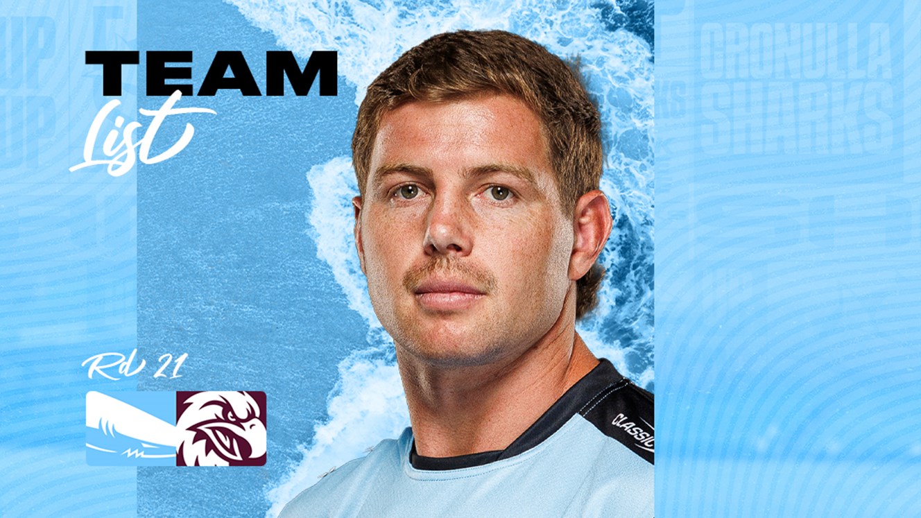 NRL Team List: Round 21 v Manly