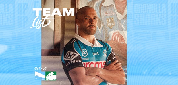 NRL Team List: Round 22 v Rabbitohs