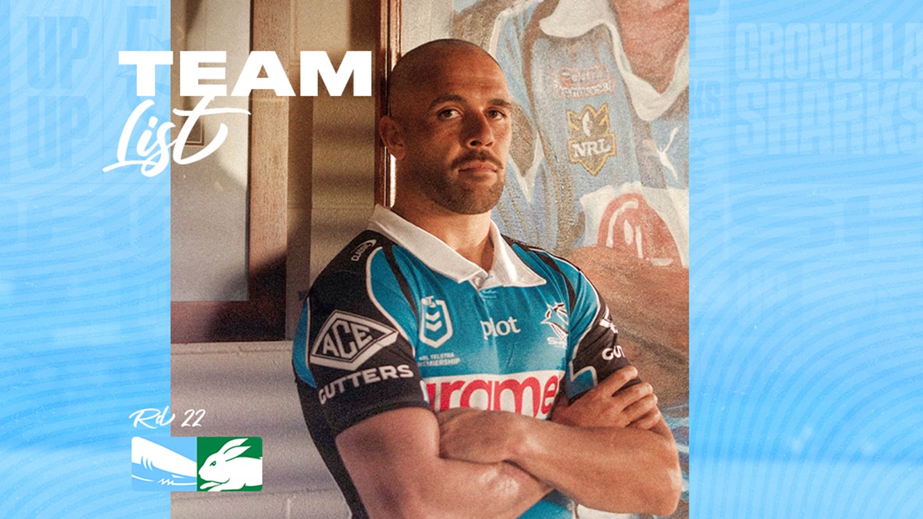 NRL Team List: Round 22 v Rabbitohs