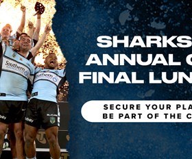 Book now for Sharks 10-year anniversary Grand Final Luncheon